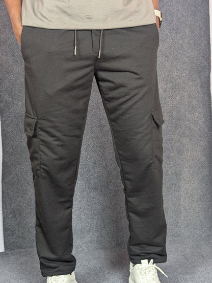 Baggy 6 Pocket Black Turkish Cotton Joggers