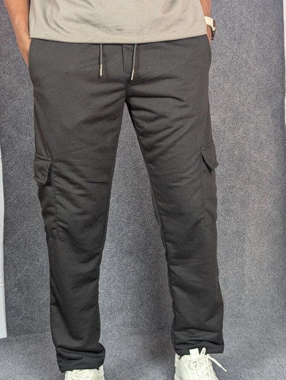 Baggy 6 Pocket Black Turkish Cotton Joggers