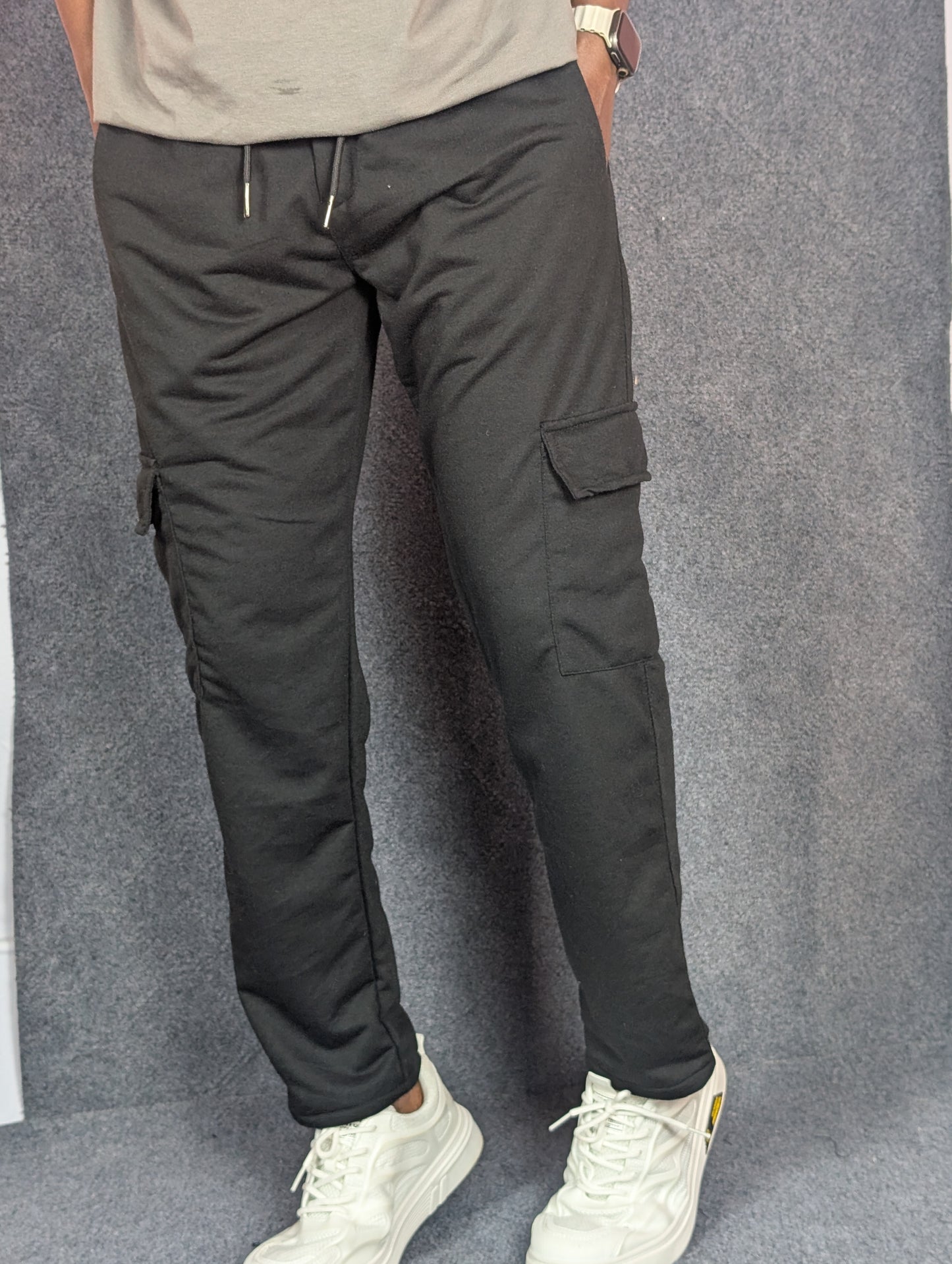 Baggy 6 Pocket Black Turkish Cotton Joggers