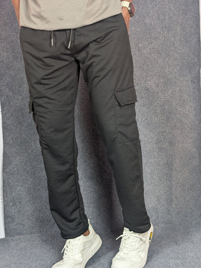 Baggy 6 Pocket Black Turkish Cotton Joggers