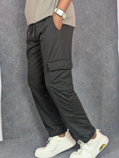 Baggy 6 Pocket Black Turkish Cotton Joggers