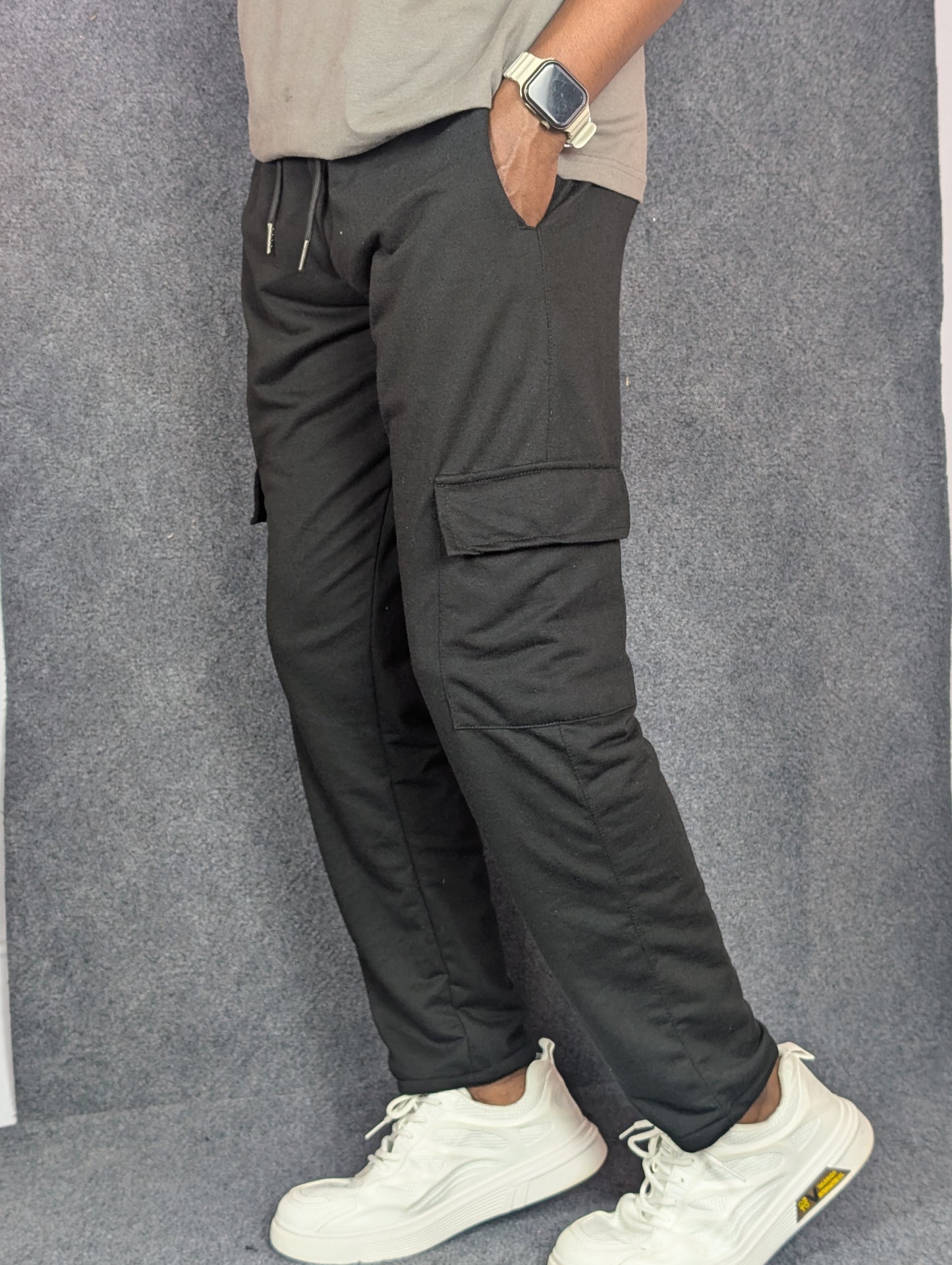 Baggy 6 Pocket Black Turkish Cotton Joggers