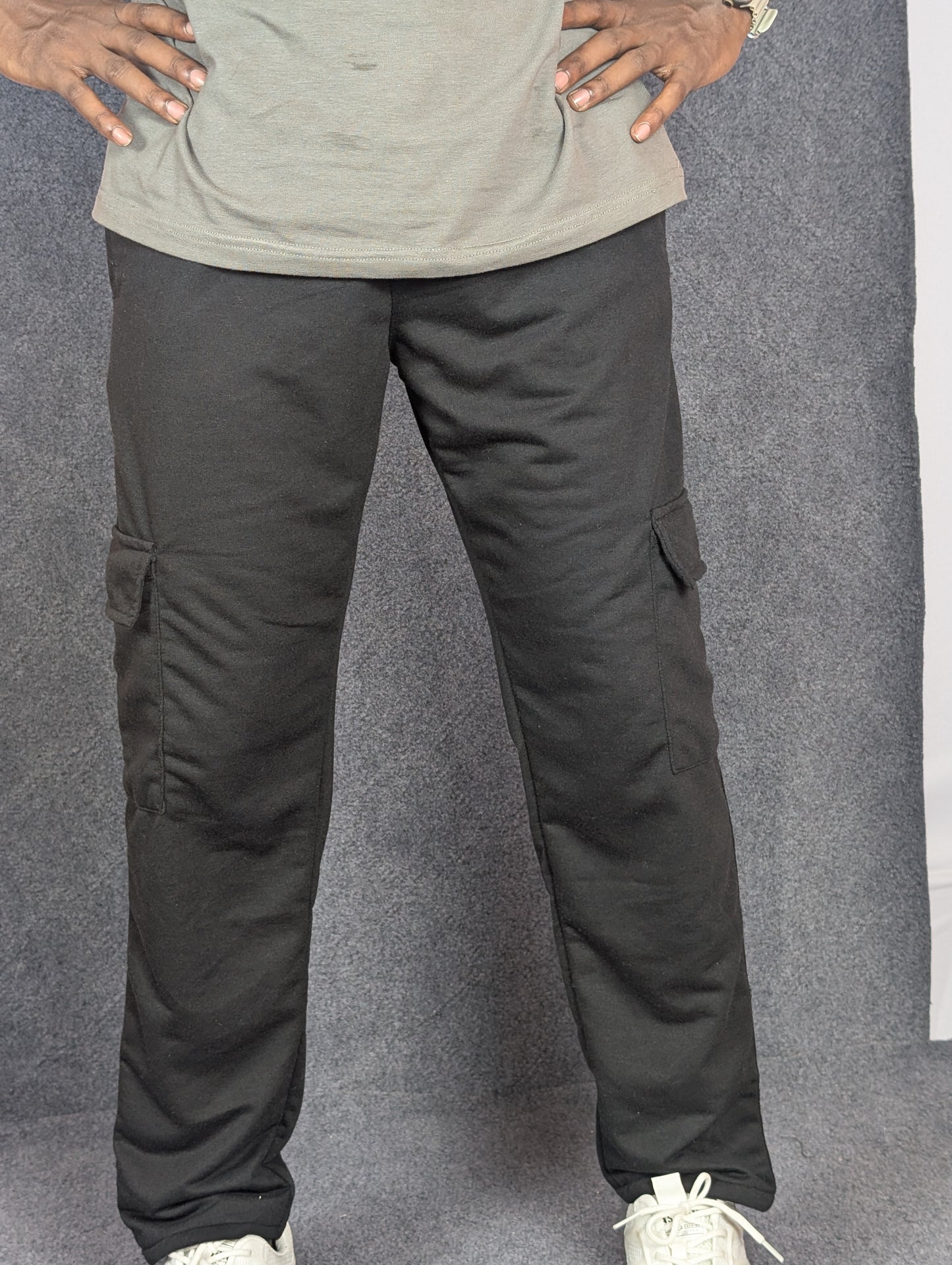 Baggy 6 Pocket Black Turkish Cotton Joggers