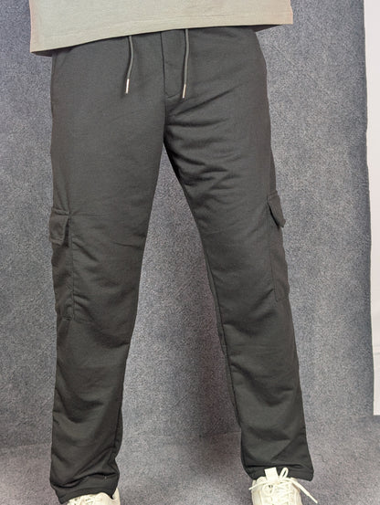 Baggy 6 Pocket Black Turkish Cotton Joggers