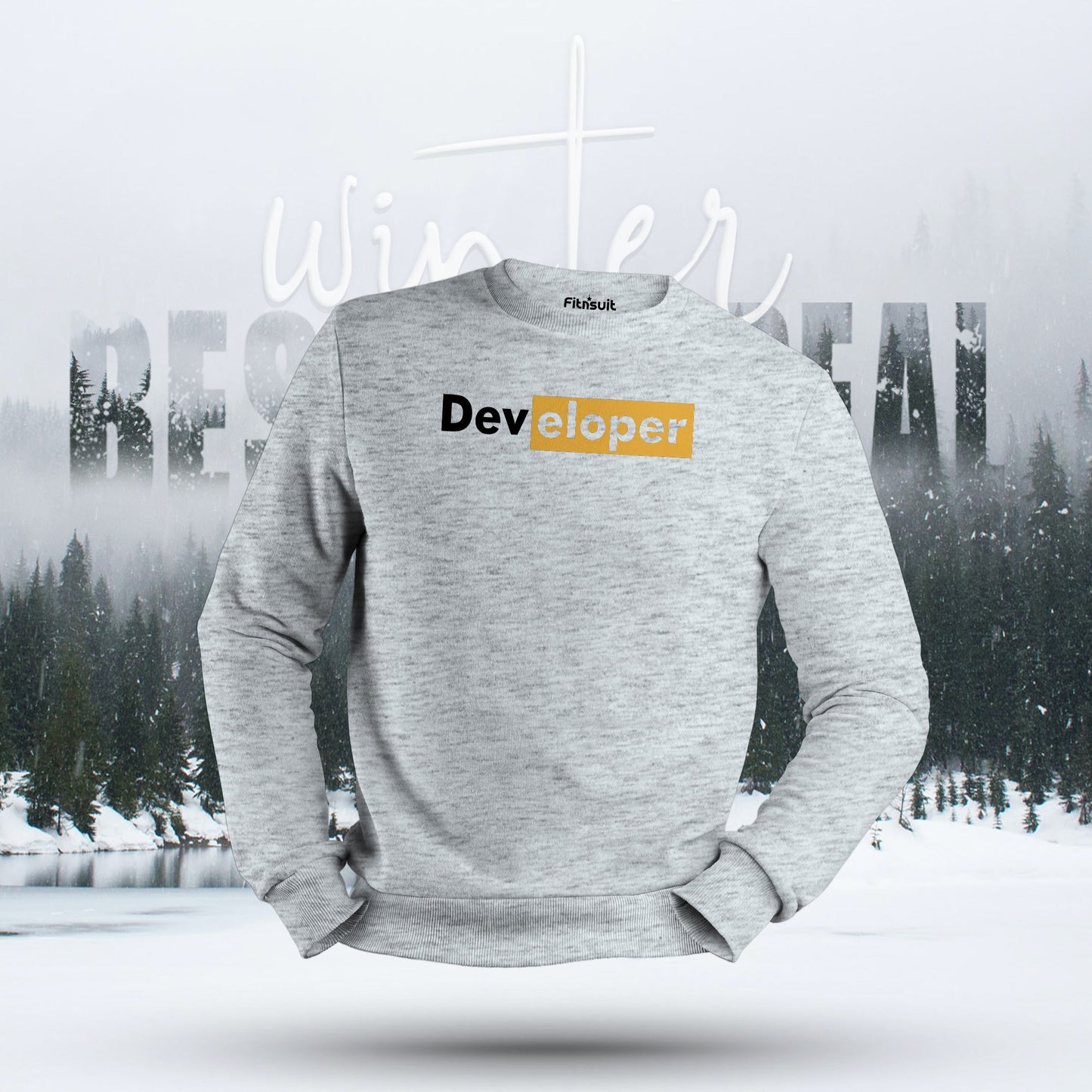 Developer Minimal Text Logo Hoodie & Sweatshirt