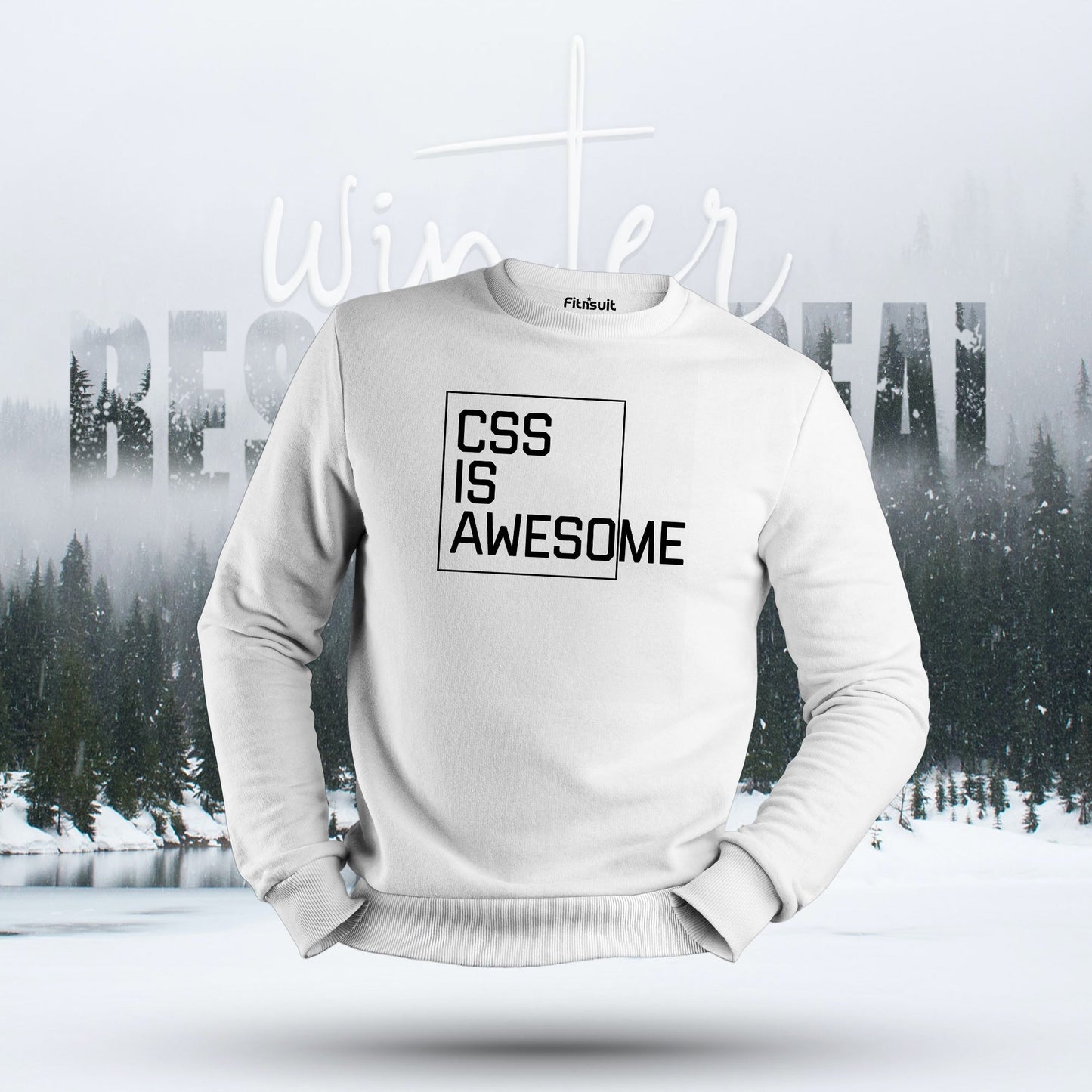 CSS Is Awesome Typography Hoodie & Sweatshirt