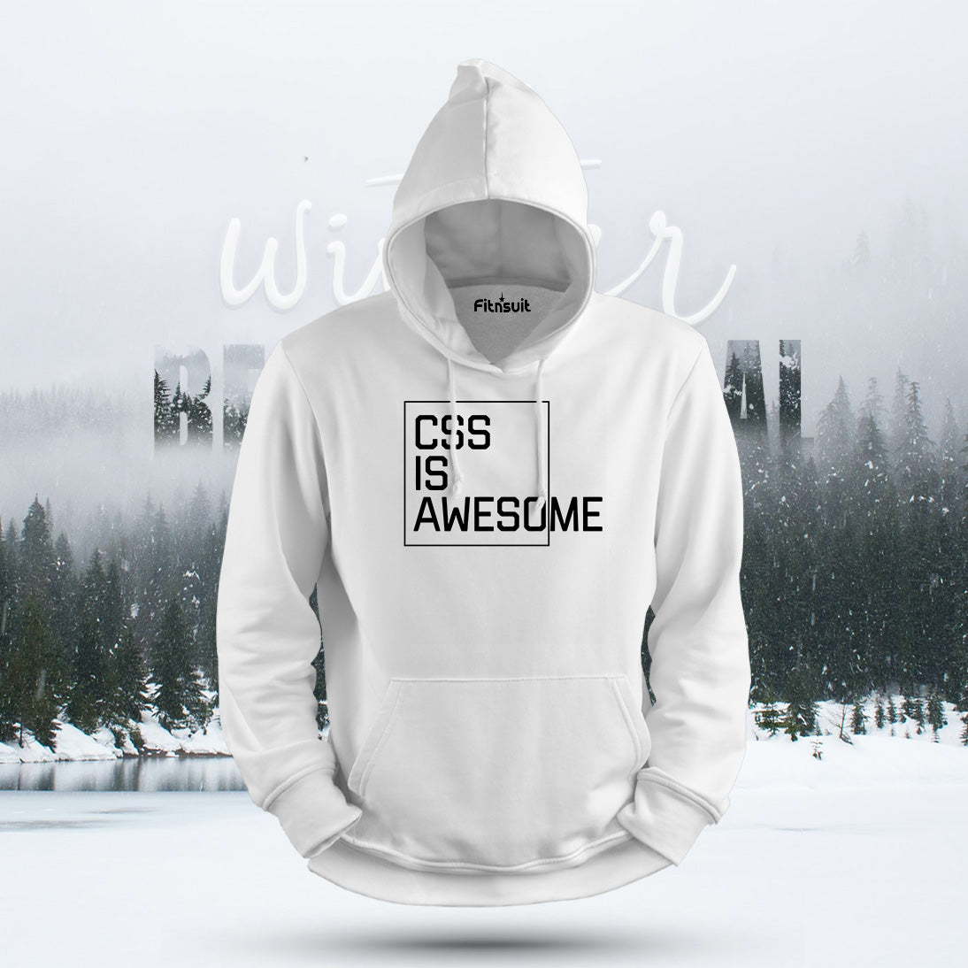 CSS Is Awesome Typography Hoodie & Sweatshirt
