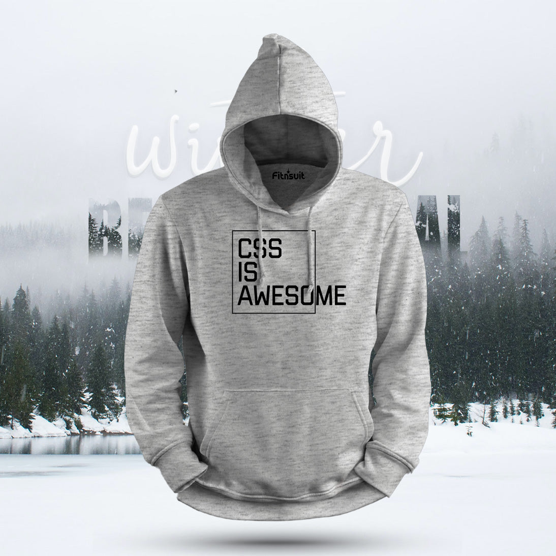 CSS Is Awesome Typography Hoodie & Sweatshirt