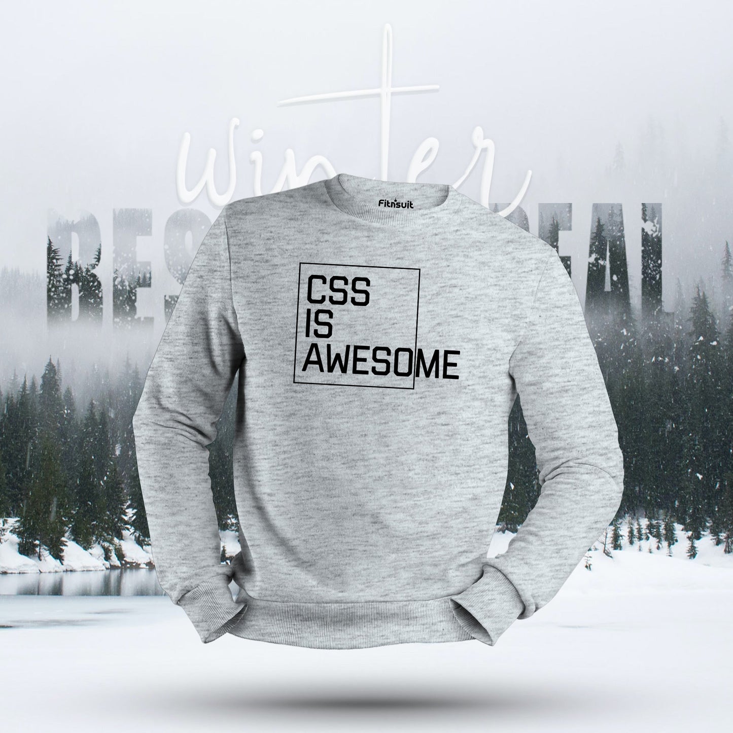CSS Is Awesome Typography Hoodie & Sweatshirt