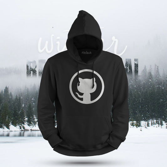 GitHub Cat Silhouette Logo Hoodie & Sweatshirt