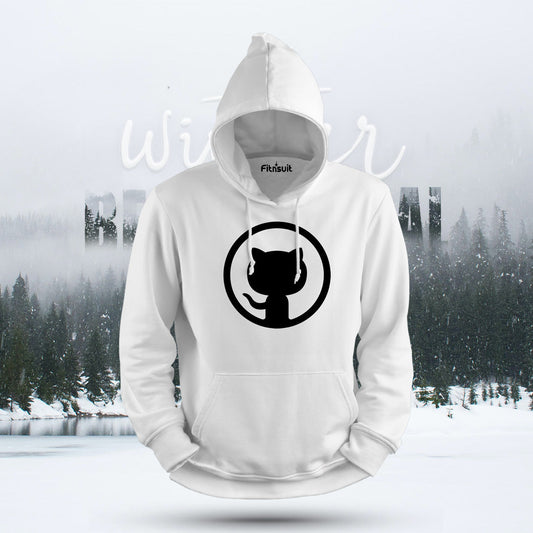 GitHub Cat Silhouette Logo Hoodie & Sweatshirt