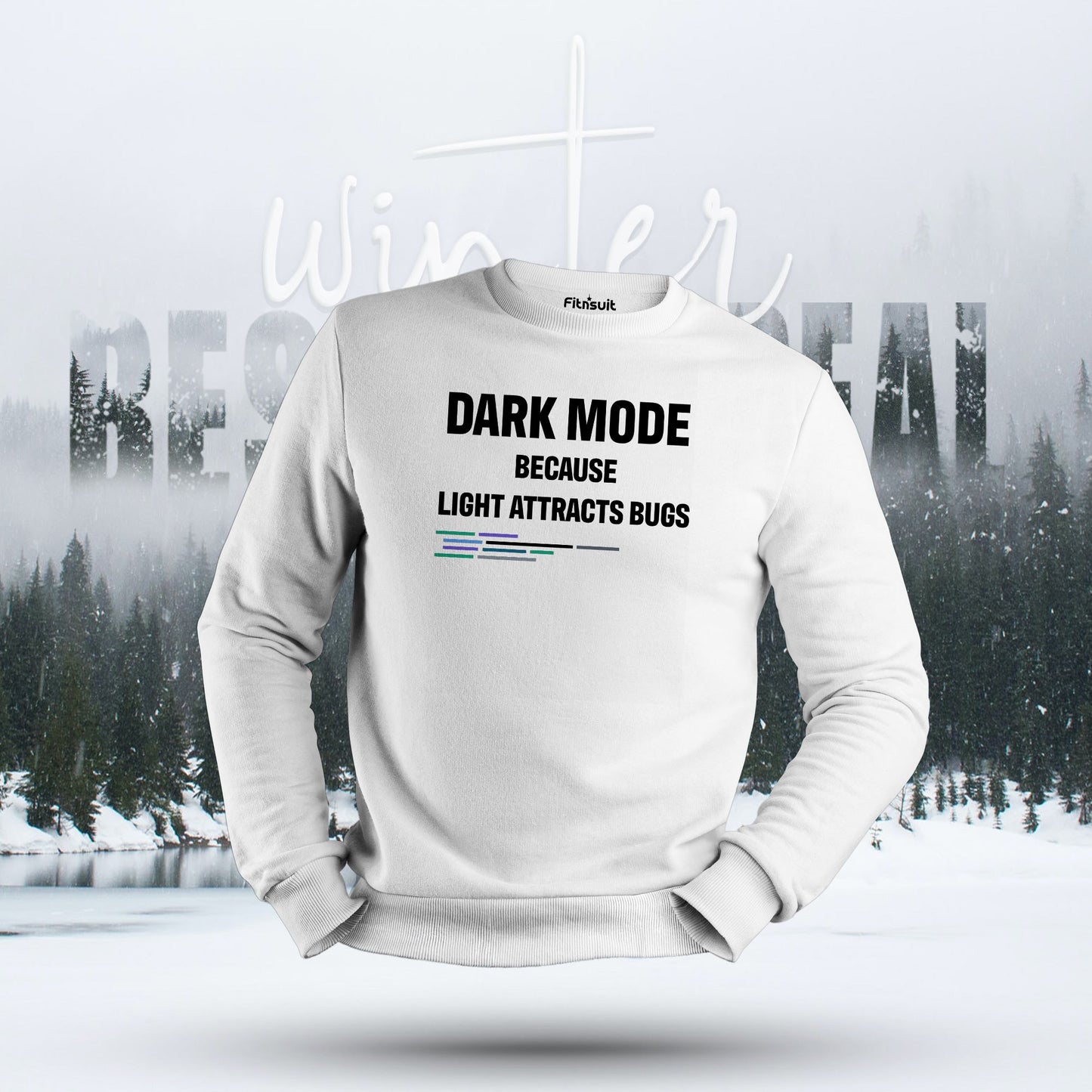 Dark Mode Because Light Attracts Bugs Hoodie & Sweatshirt