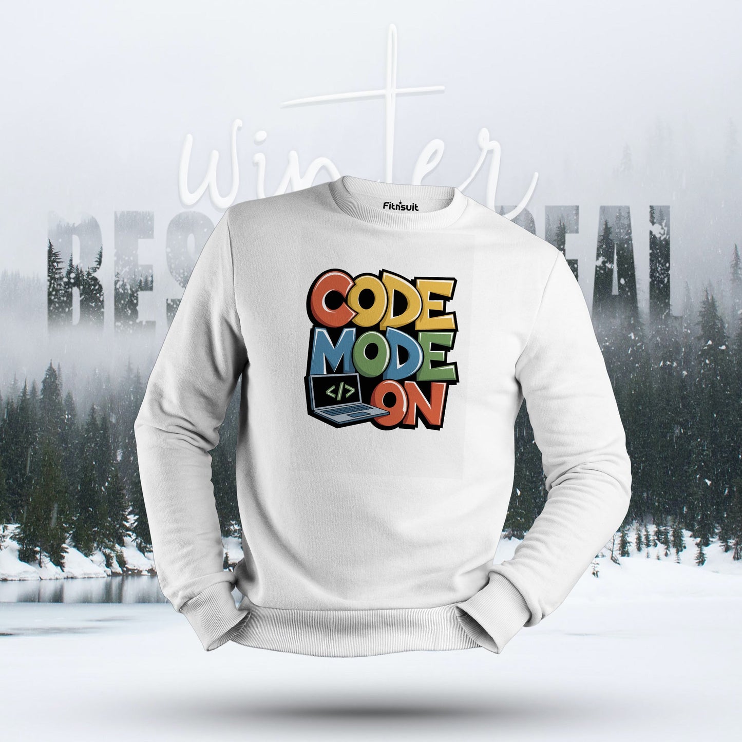 Code Mode On Laptop Graphic Hoodie & Sweatshirt