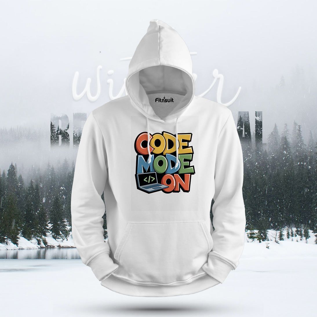 Code Mode On Laptop Graphic Hoodie & Sweatshirt