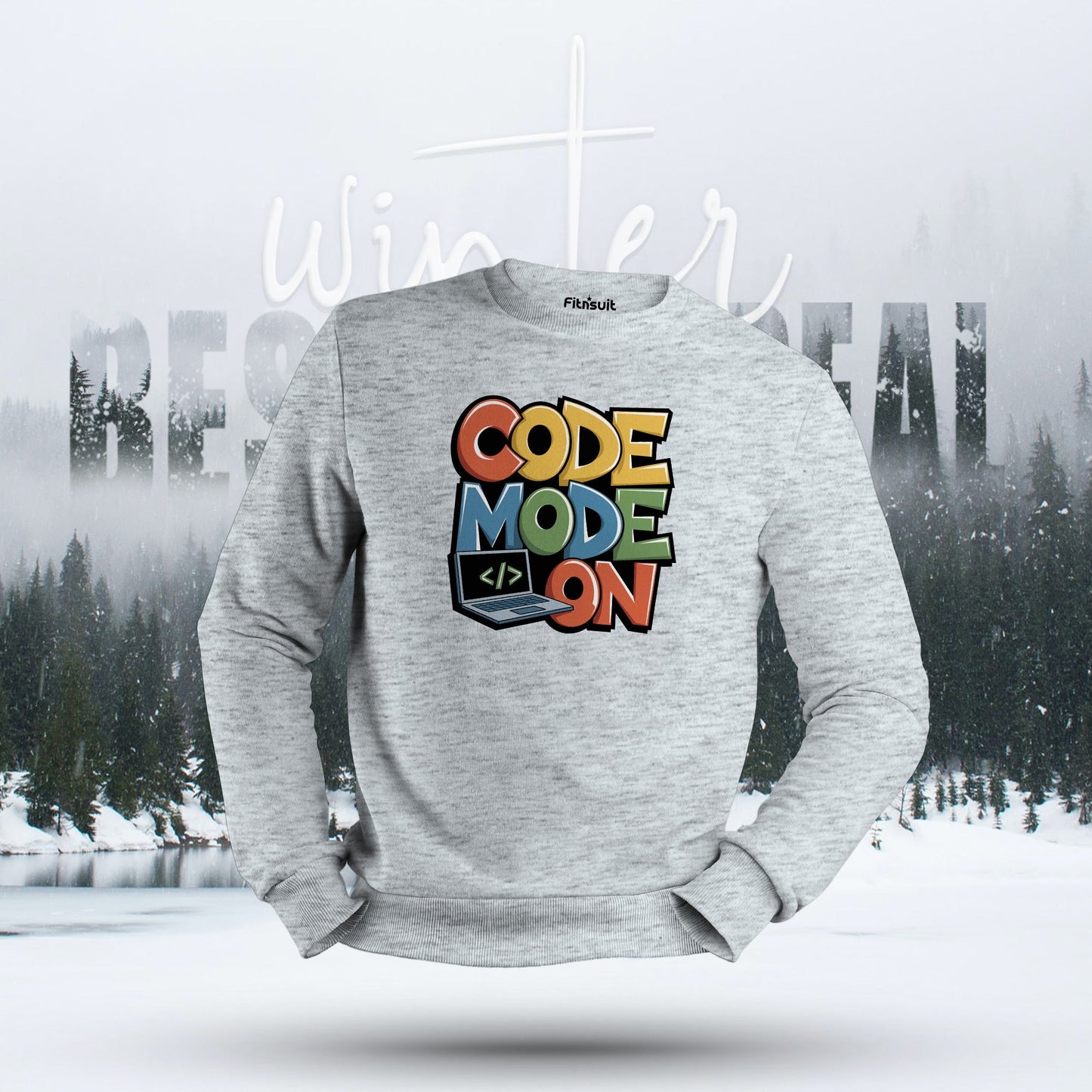 Code Mode On Laptop Graphic Hoodie & Sweatshirt