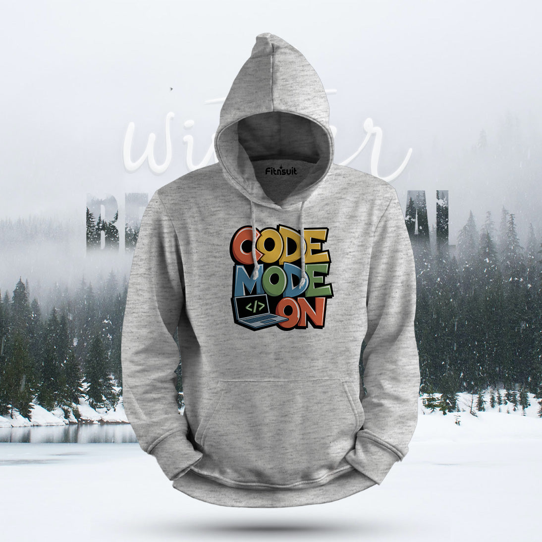 Code Mode On Laptop Graphic Hoodie & Sweatshirt