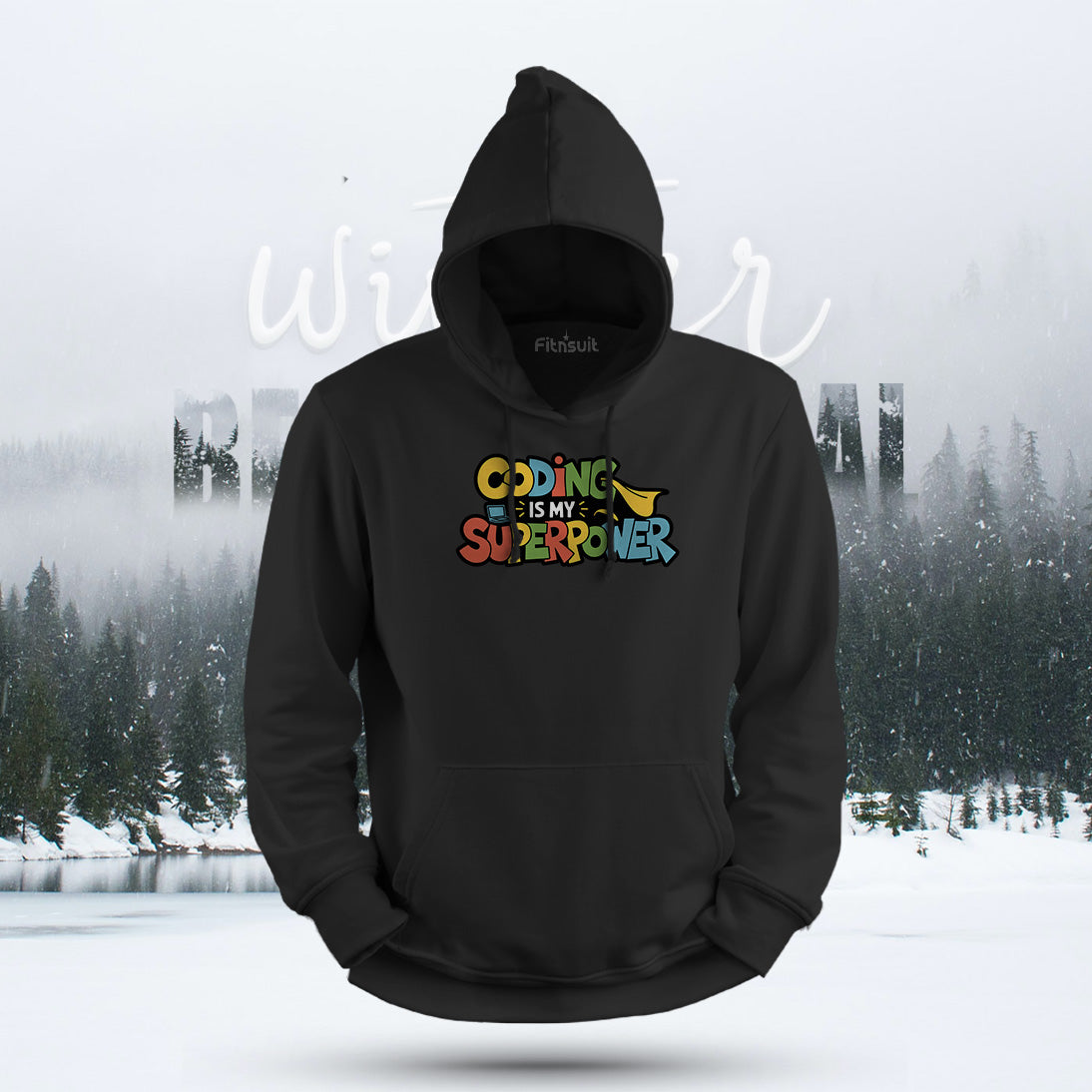 Coding Is My Superpower Colorful Hoodie & Sweatshirt