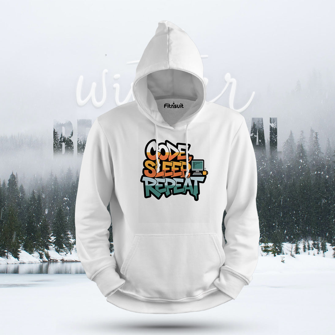 Code Sleep Repeat Laptop Design Hoodie & Sweatshirt