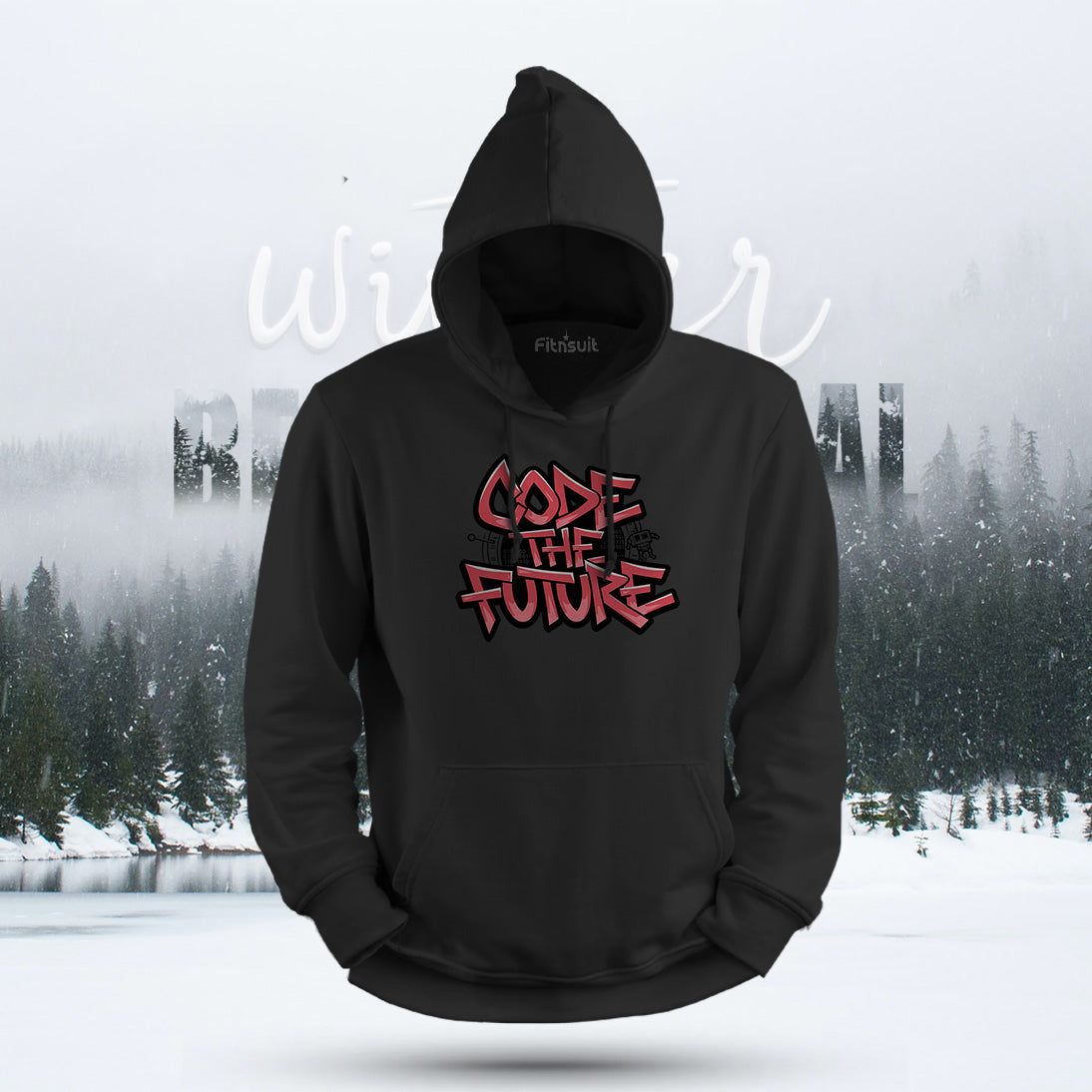 Code the Future Typography Hoodie & Sweatshirt