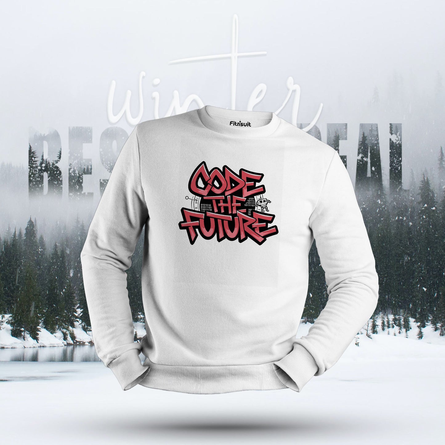 Code the Future Typography Hoodie & Sweatshirt
