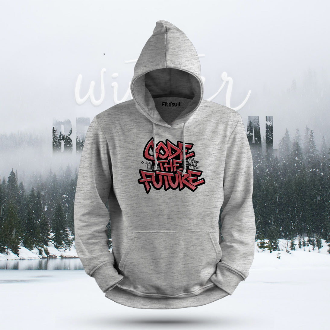 Code the Future Typography Hoodie & Sweatshirt