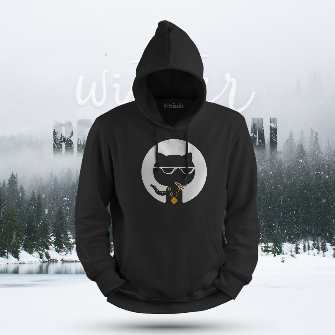 GitHub Cool Shades Chain Meme Hoodie & Sweatshirt