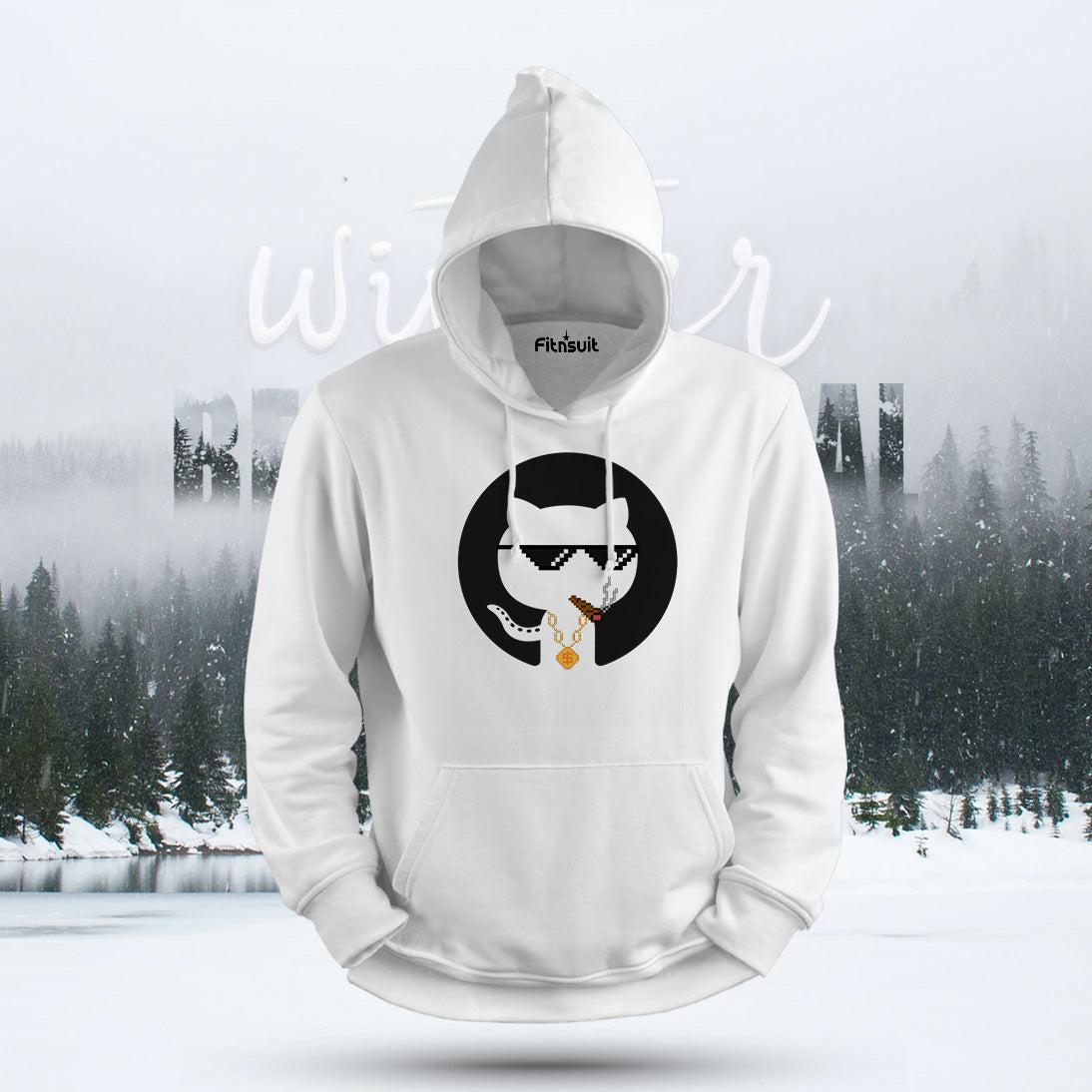 GitHub Cool Shades Chain Meme Hoodie & Sweatshirt