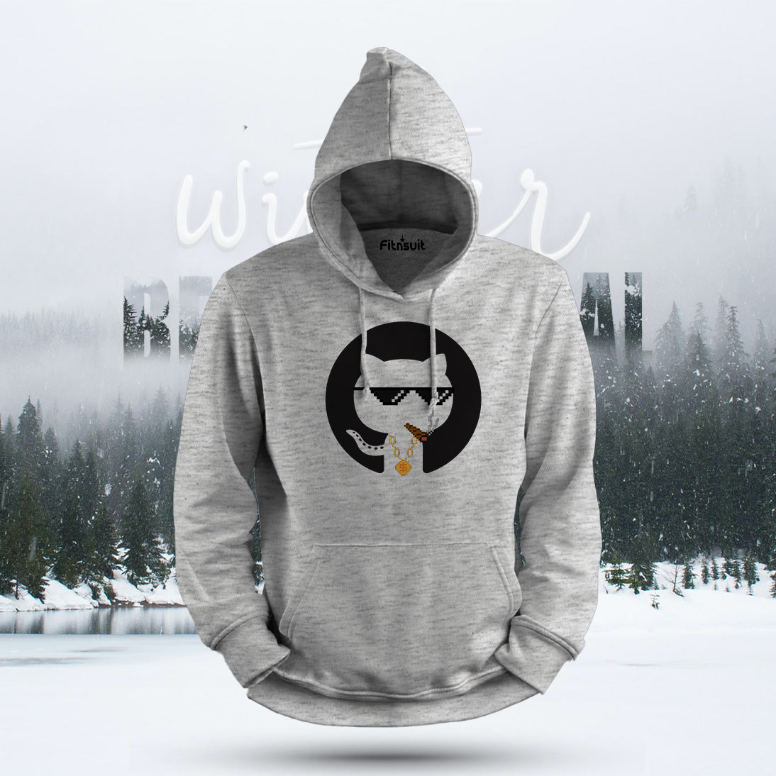 GitHub Cool Shades Chain Meme Hoodie & Sweatshirt