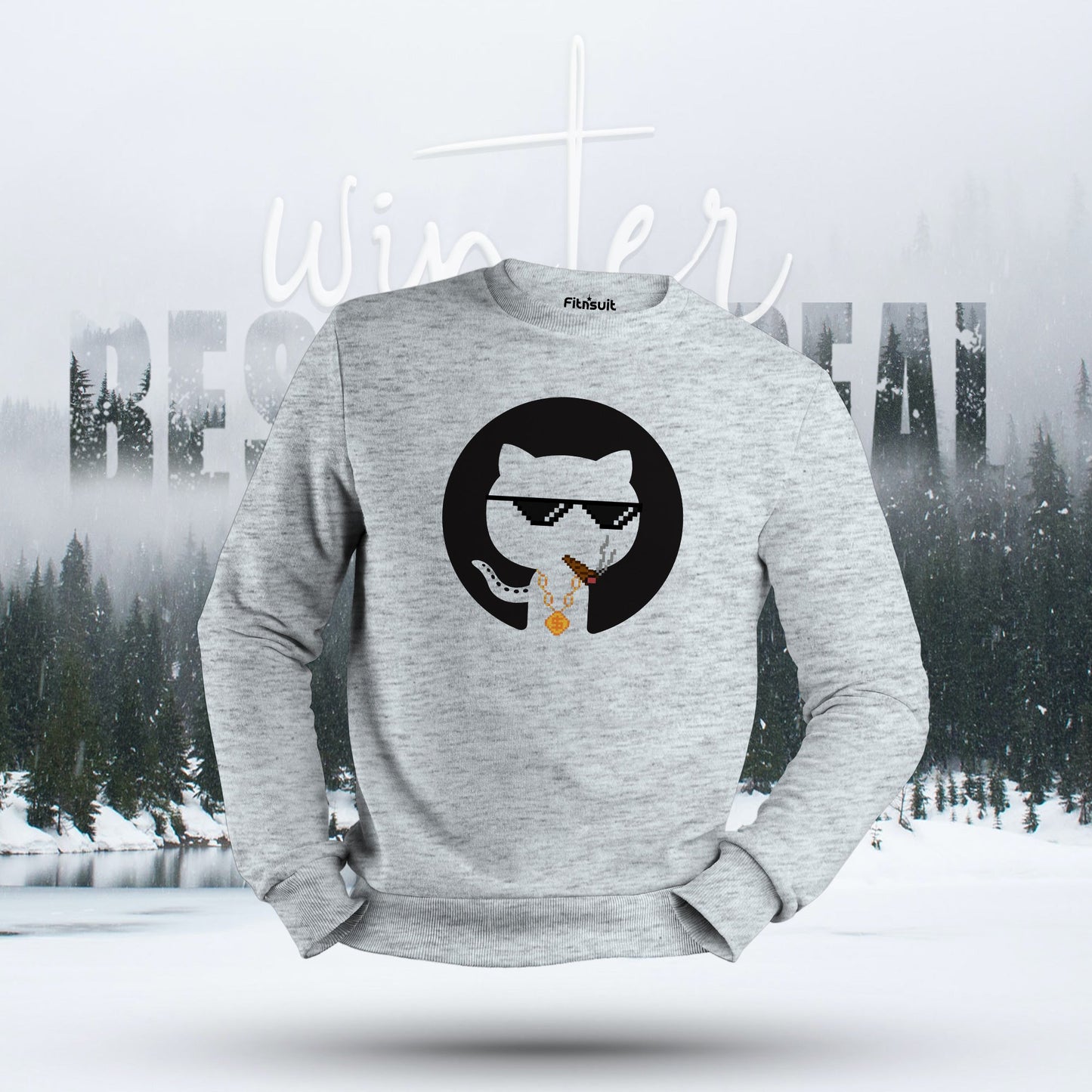 GitHub Cool Shades Chain Meme Hoodie & Sweatshirt