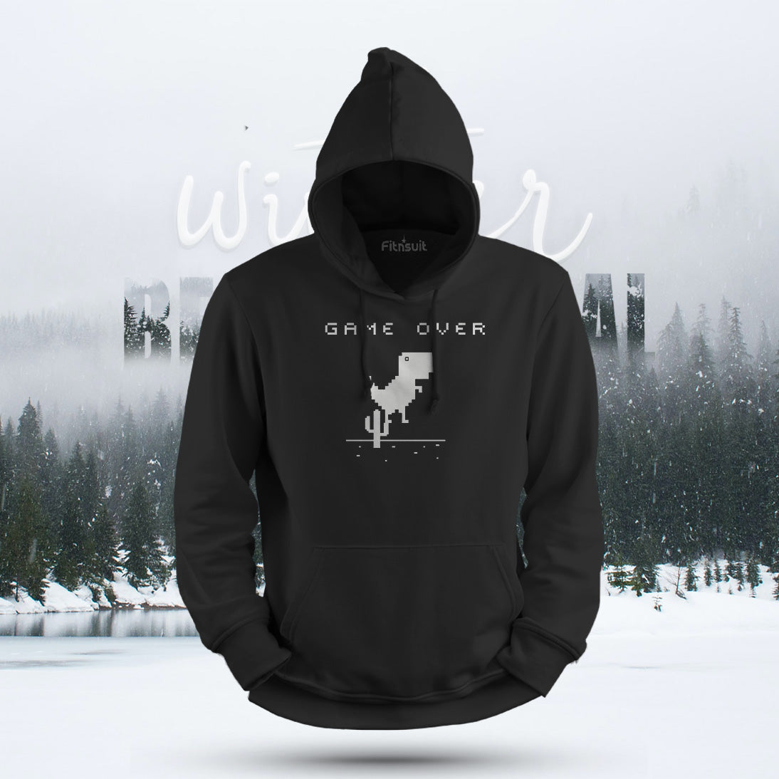 Game Over Dinosaur Offline Hoodie & Sweatshirt