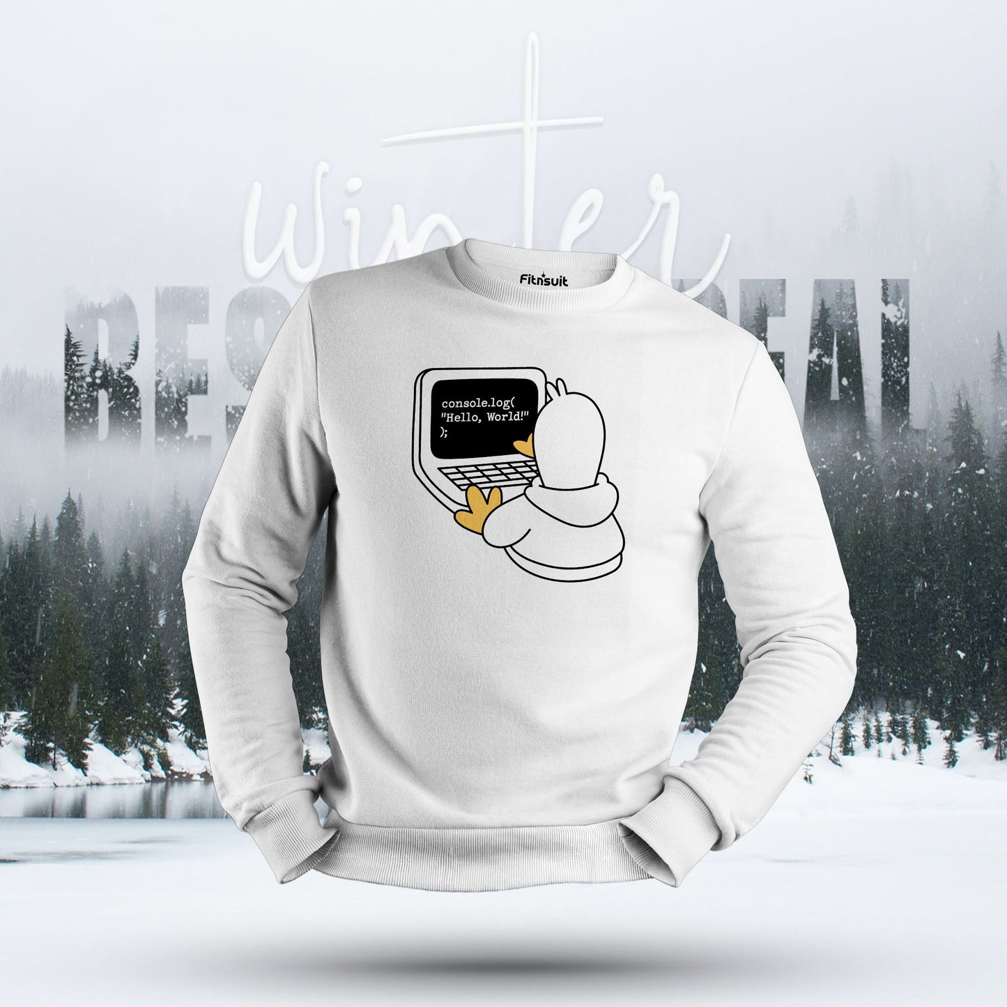 Socializing Hello World Penguin Hoodie & Sweatshirt