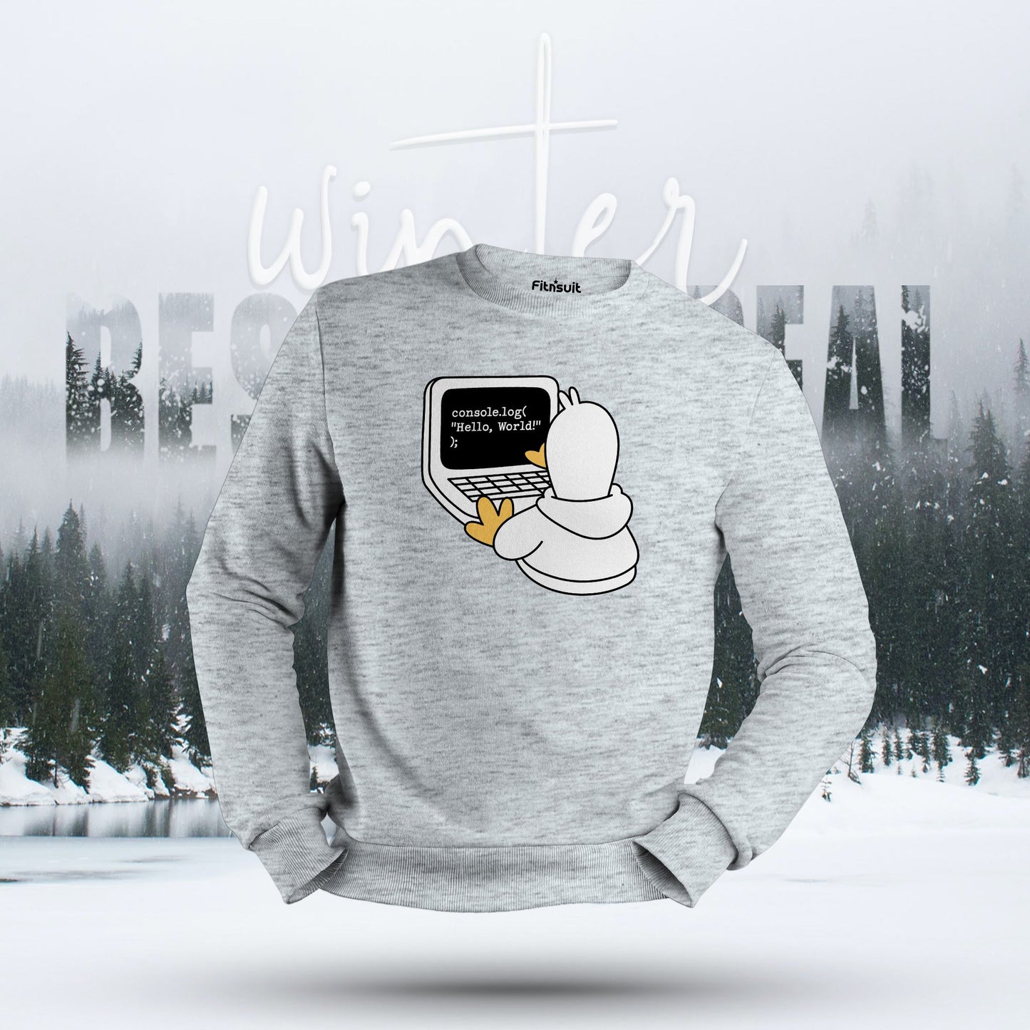 Socializing Hello World Penguin Hoodie & Sweatshirt