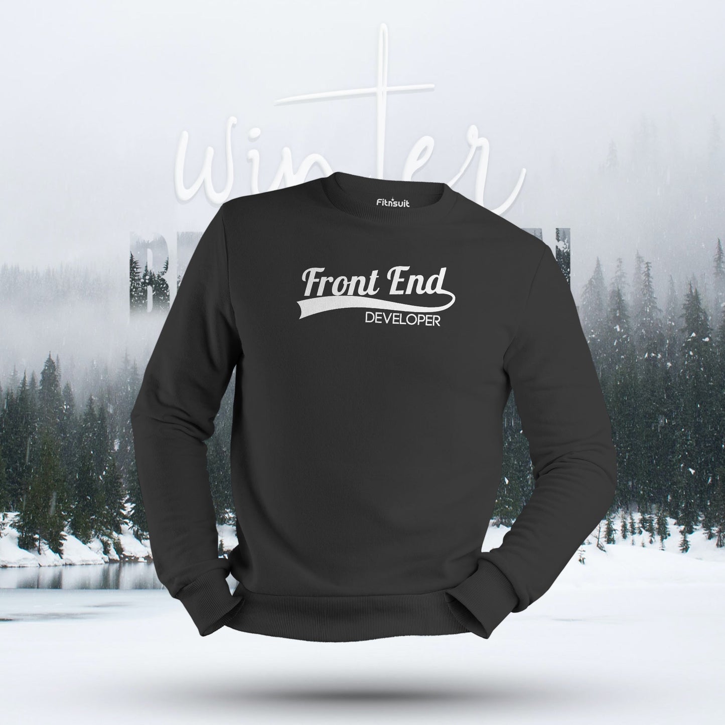 Front-End Developer Typography Hoodie & Sweatshirt