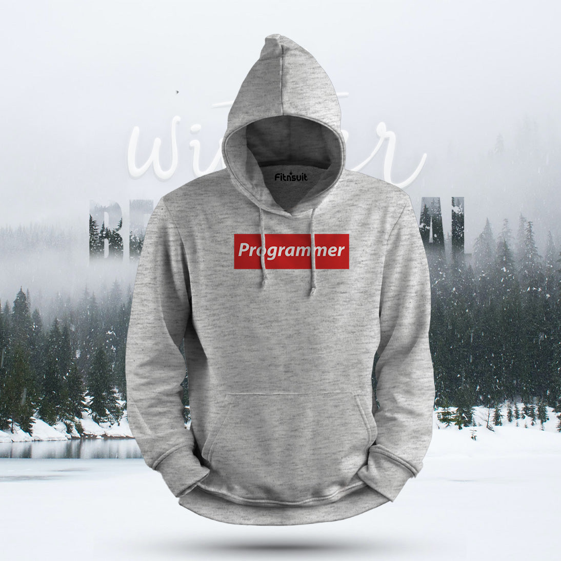 Programmer Red Bar Minimal Hoodie & Sweatshirt