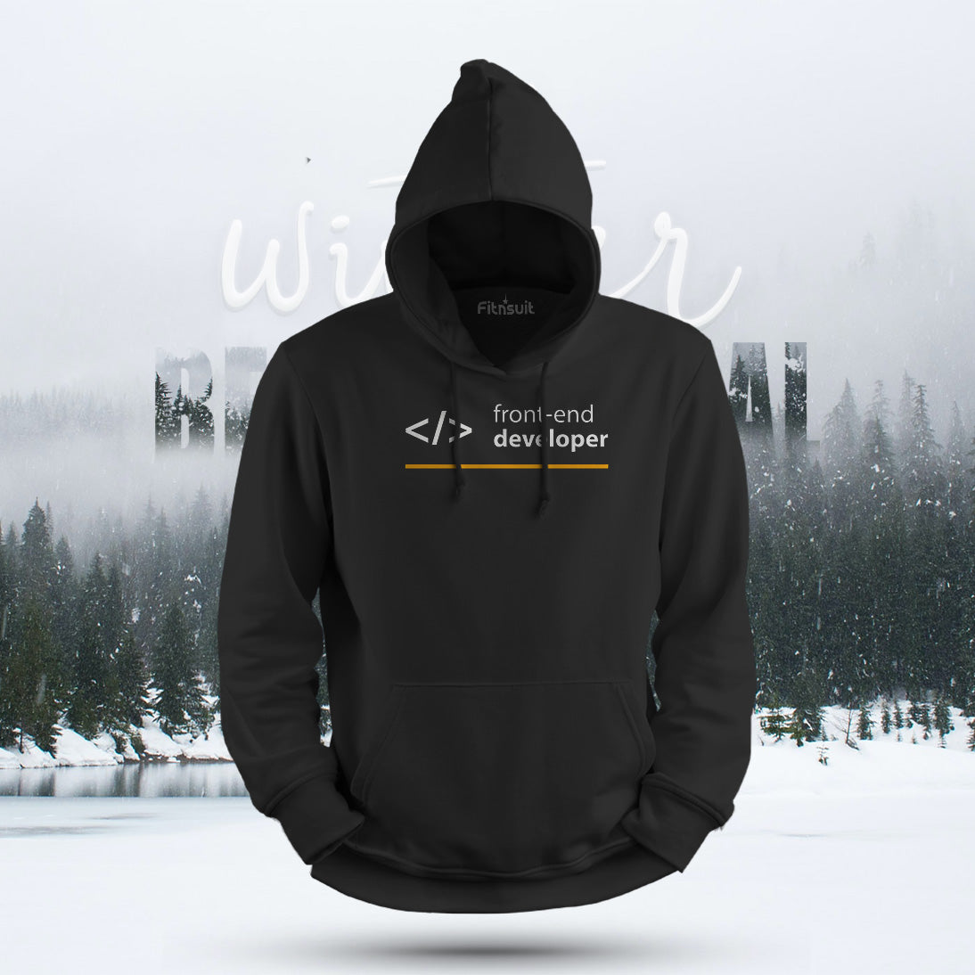 Front-End Developer Yellow Bar Hoodie & Sweatshirt