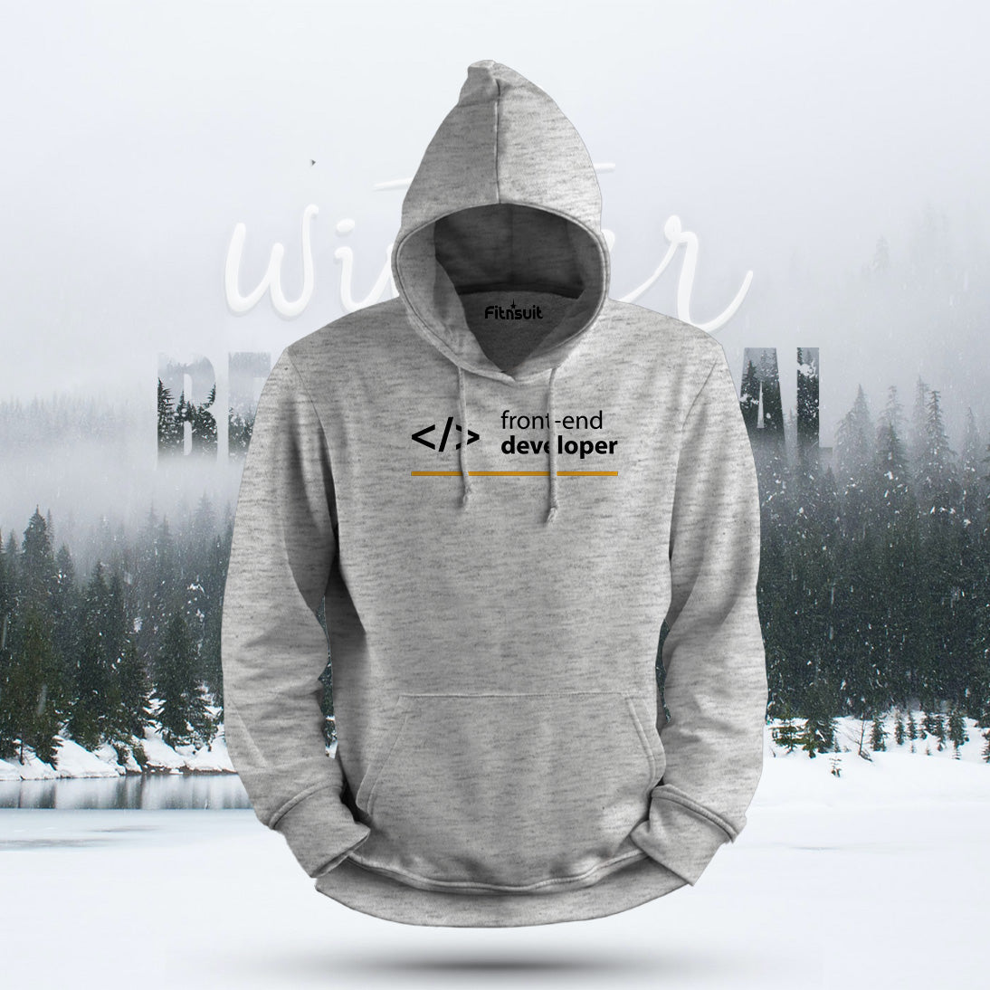 Front-End Developer Yellow Bar Hoodie & Sweatshirt