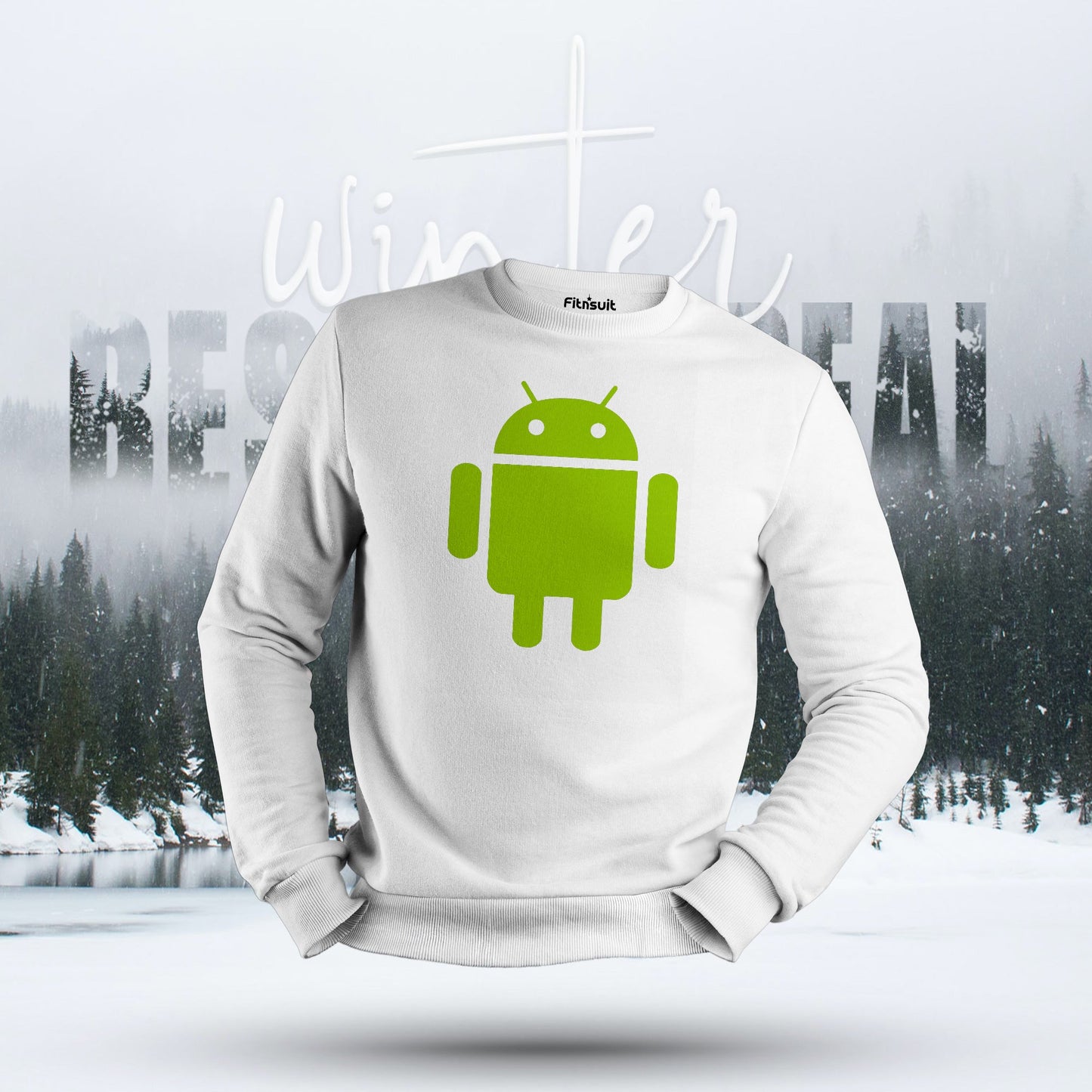 Android Green Robot Logo Hoodie & Sweatshirt