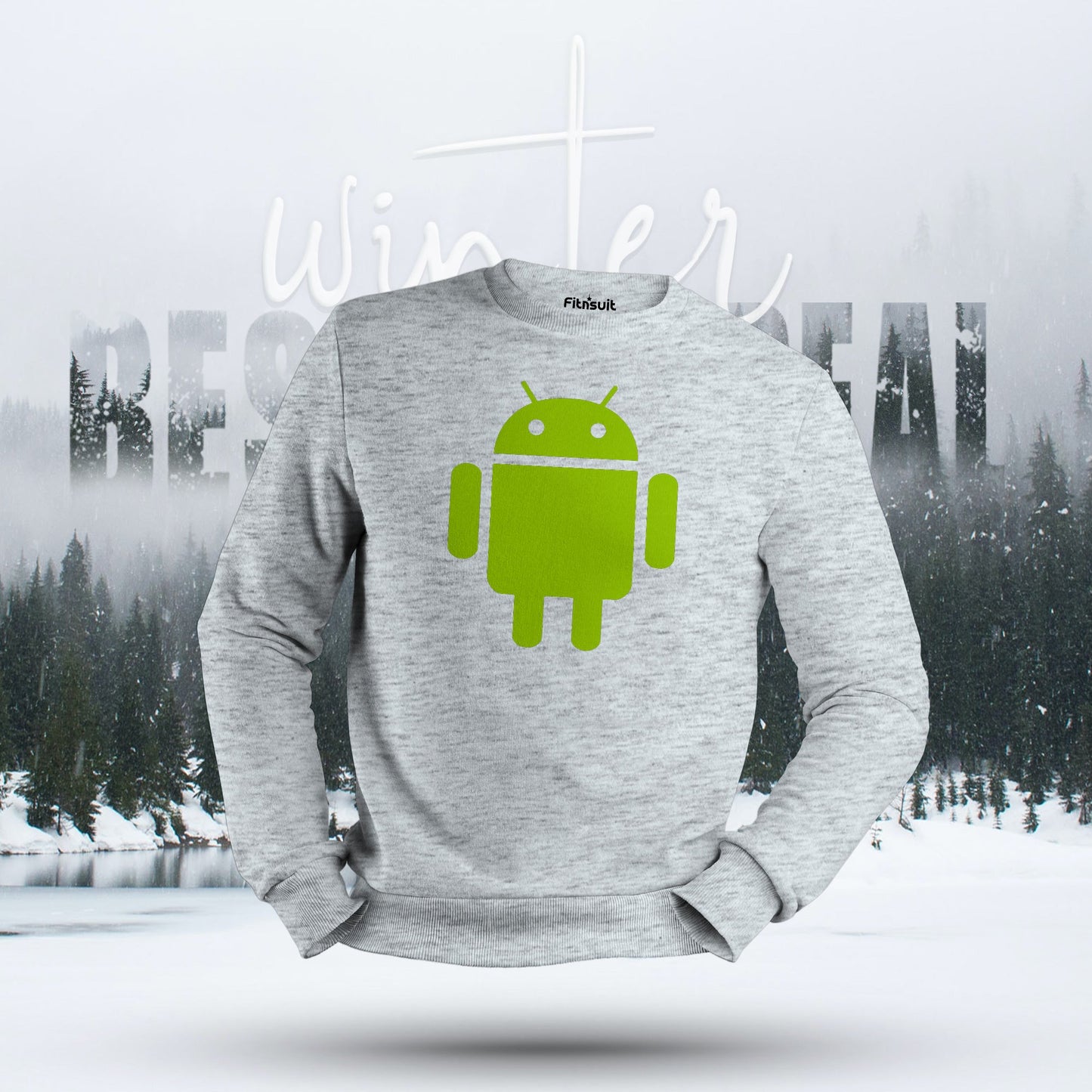 Android Green Robot Logo Hoodie & Sweatshirt