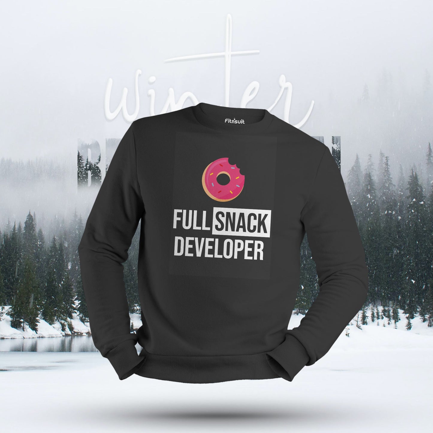 Full Snack Developer Donut Fun Programmer Hoodie & Sweatshirt