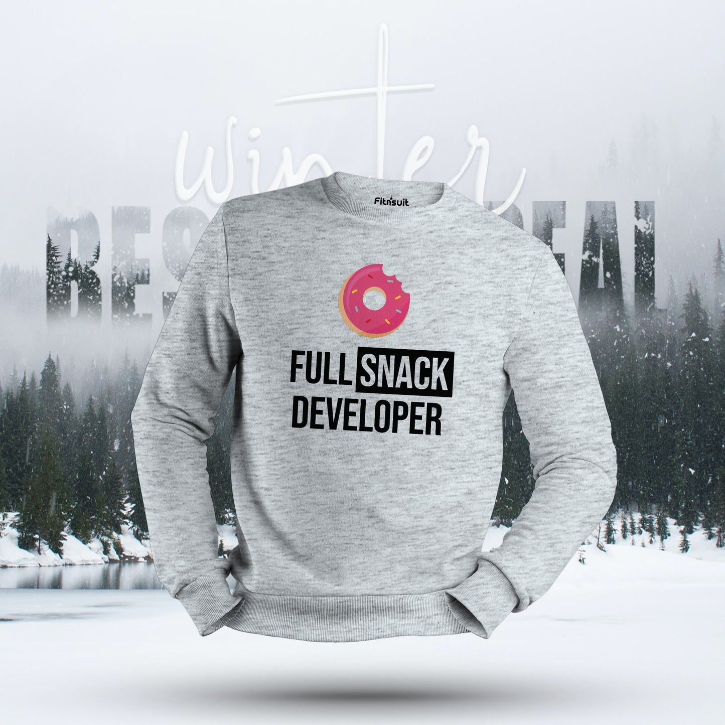Full Snack Developer Donut Fun Programmer Hoodie & Sweatshirt