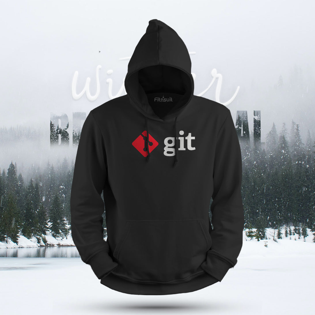 Git Version Control Red Logo Hoodie & Sweatshirt