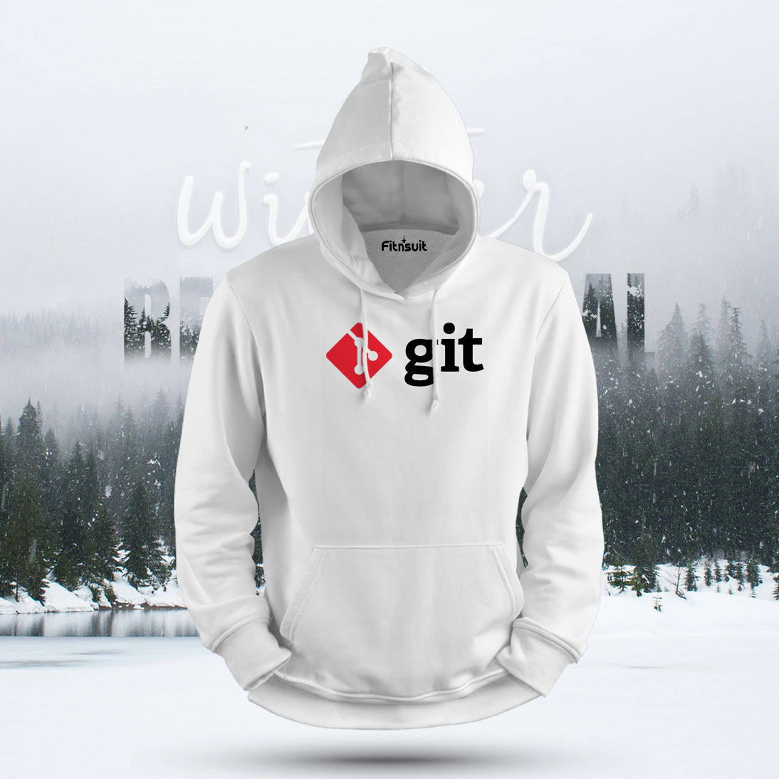 Git Version Control Red Logo Hoodie & Sweatshirt