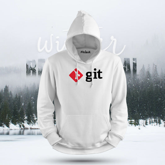 Git Version Control Red Logo Hoodie & Sweatshirt