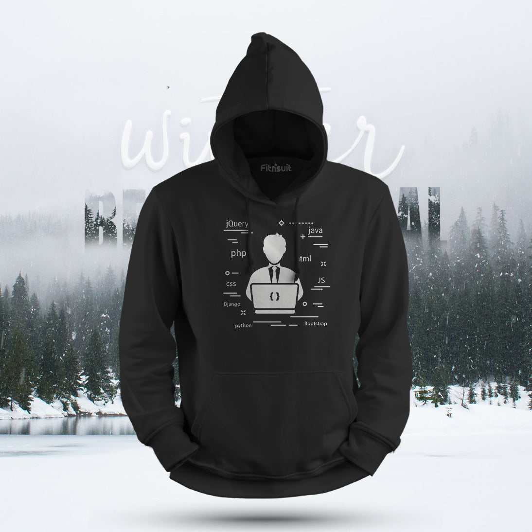 Programmer Tech Stack Languages Graphic Hoodie & Sweatshirt