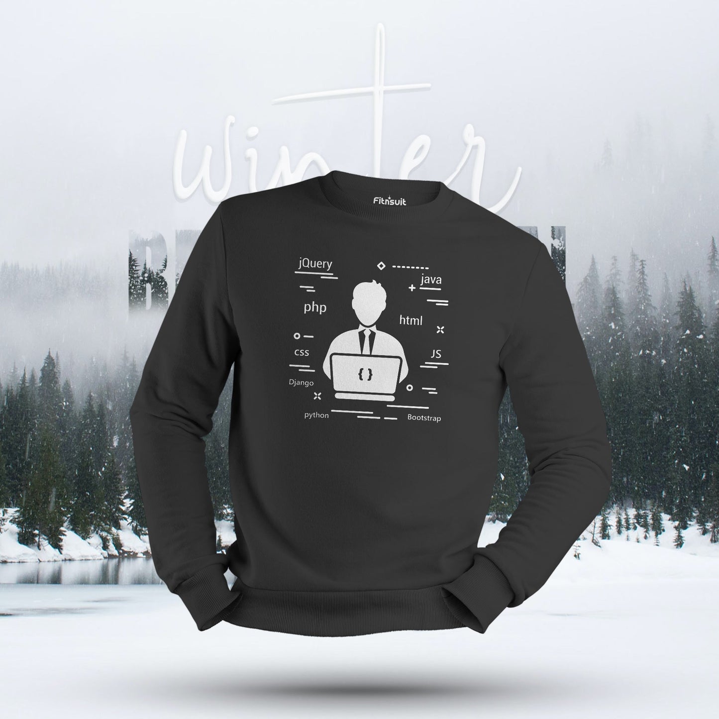 Programmer Tech Stack Languages Graphic Hoodie & Sweatshirt