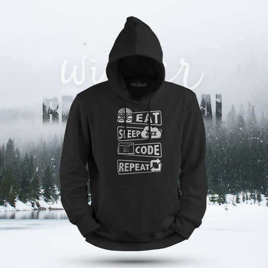 Eat Sleep Code Repeat Programmer Hoodie & Sweatshirt