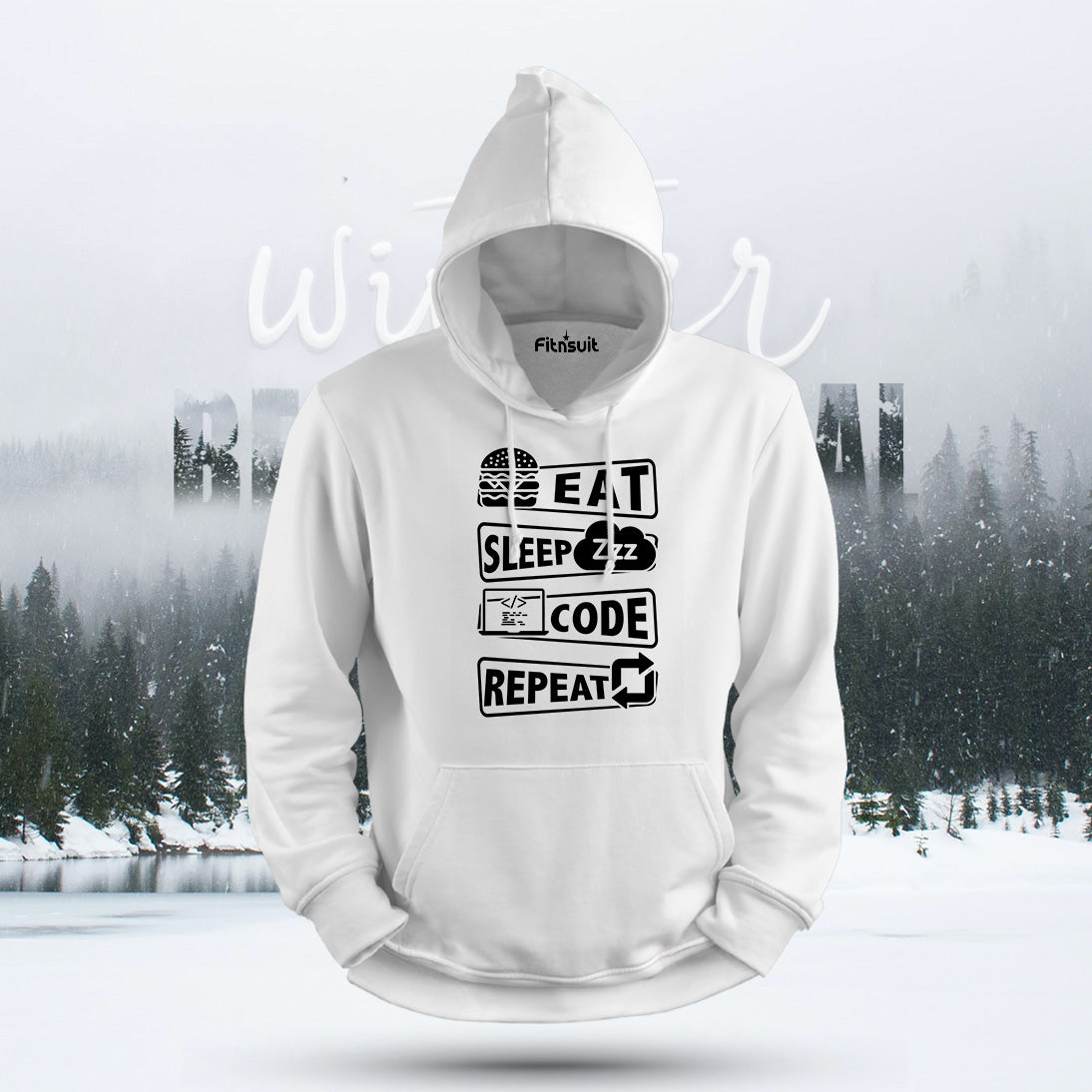 Eat Sleep Code Repeat Programmer Hoodie & Sweatshirt