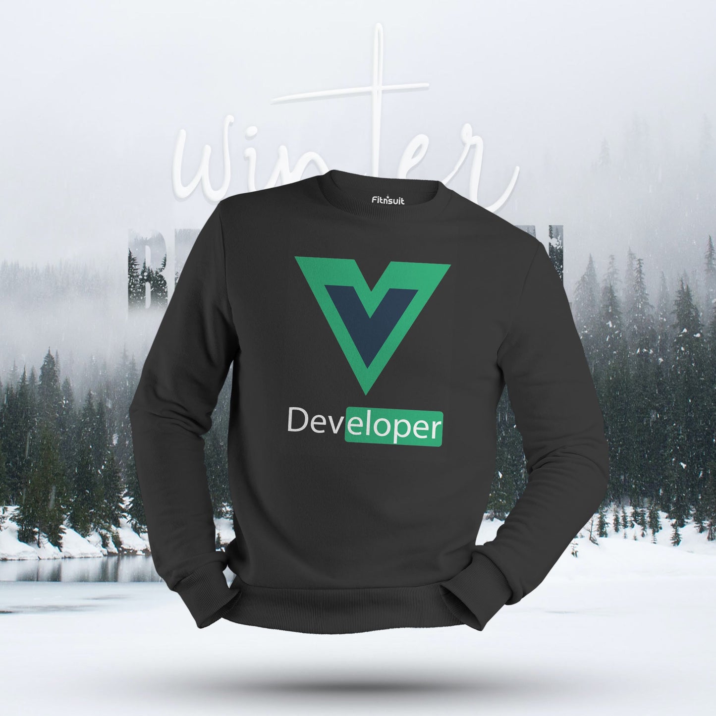 Vue.js Developer Logo Hoodie & Sweatshirt