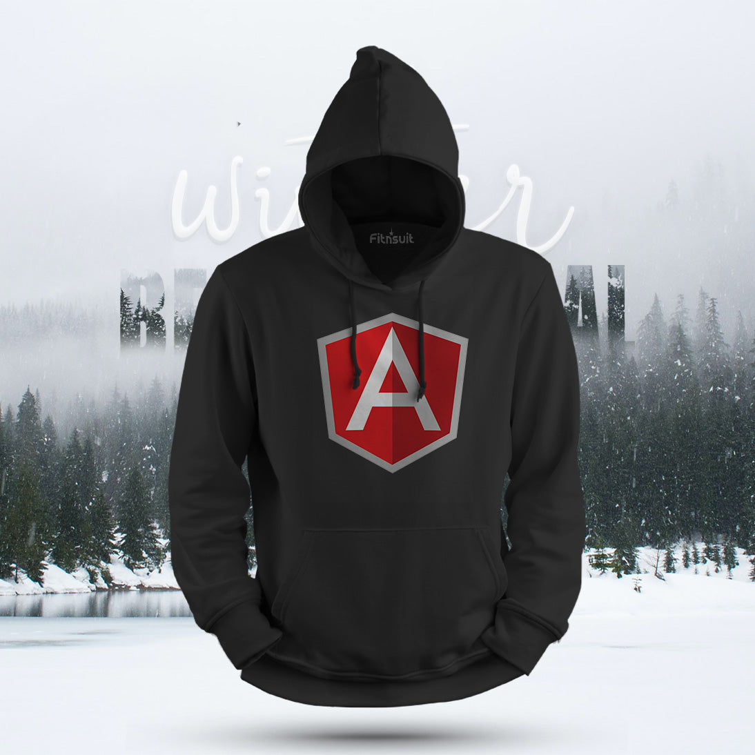 Angular Developer Shield Logo Hoodie & Sweatshirt