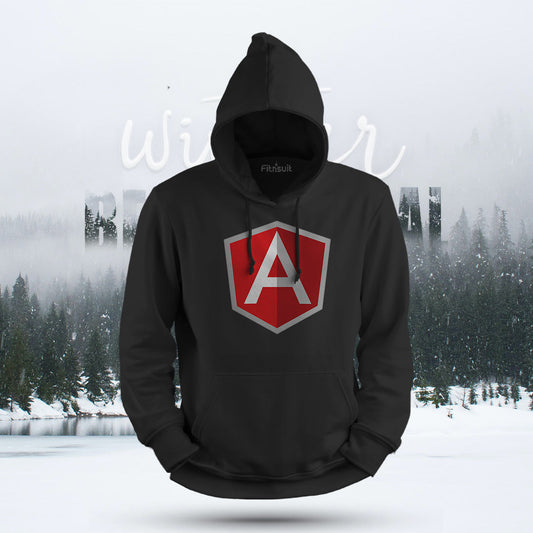 Angular Developer Shield Logo Hoodie & Sweatshirt